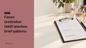 Boş form tutan pano, kalem ve kozmetik numune şişeleri